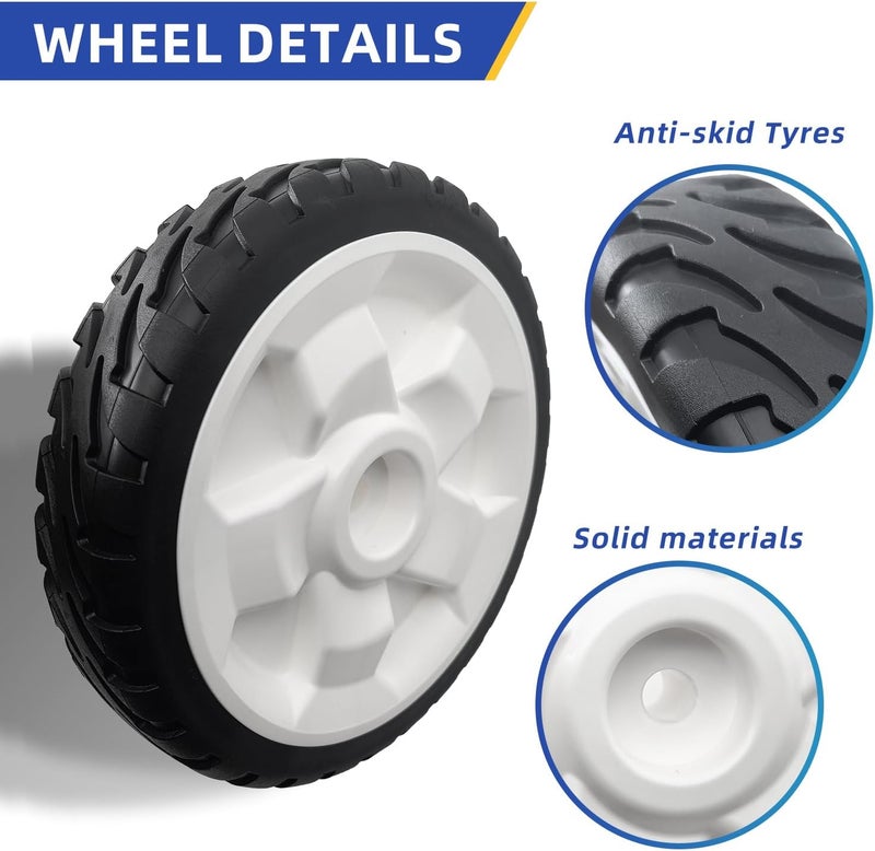 deawater 2 Pack 137-4833 Front Wheel Assemblies for Toro 22in Recycler Mowers, Compatible with 20332, 20333, 20334, 20337, 20372, 20373, 20374, 20955, 20958, 21762, 21763, 21764 - Image 3